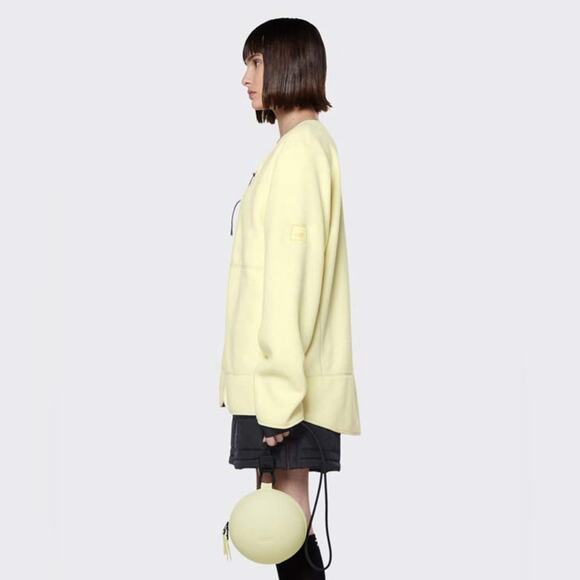 Rains Unisex Water Resistant Insulated Fleece Jacket size L NWT in Straw - Picture 2 of 8